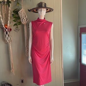 Elegant Pink Sleeveless Dress